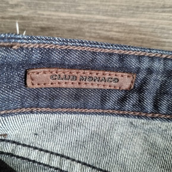 Club Monaco Ella Slim Straight Low Rise Dark Wash Denim Jeans Size 29 - Picture 5 of 7